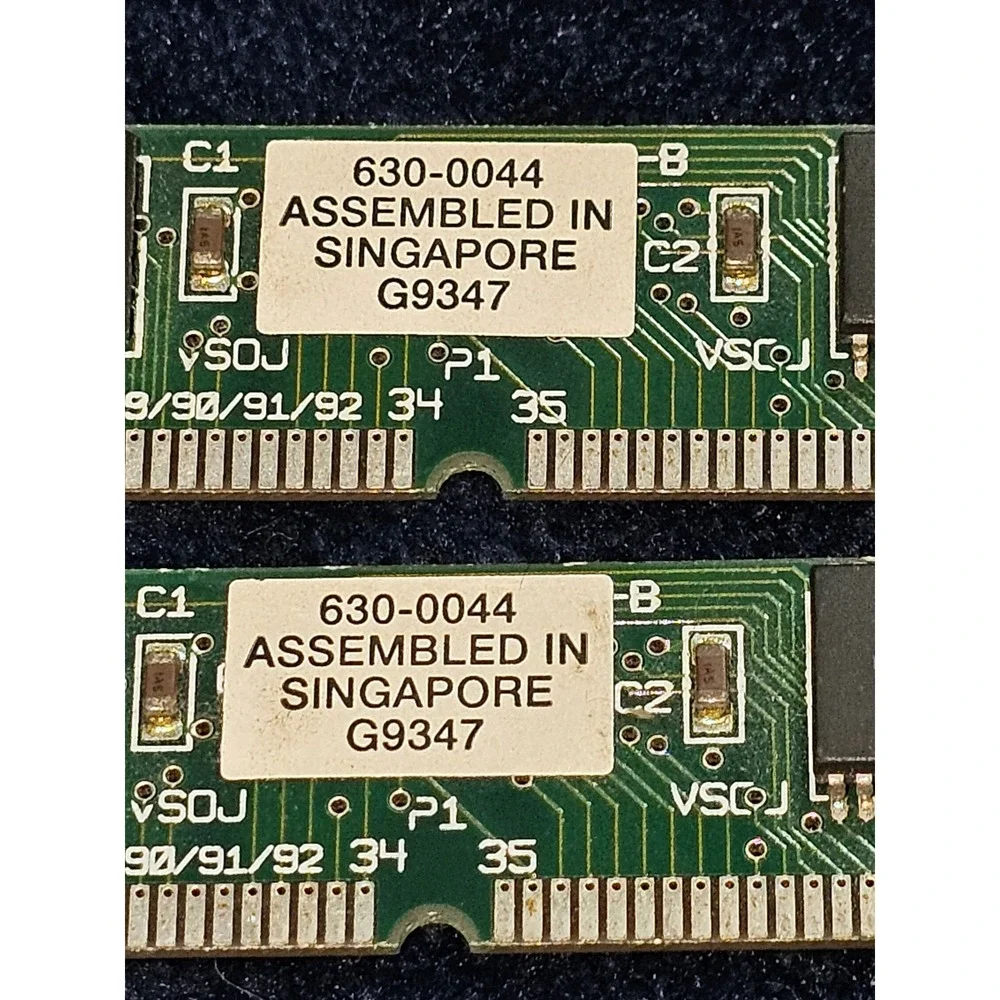 Apple 630-0044 Vintage VRAM SIMM 68-Pin Display Memory Macintosh 2-Pack G9347